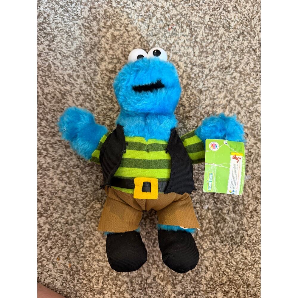 Sesame Street Pirate Cookie Monster 12” Plush Stuffed Animal with Tags